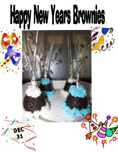 New Years Brownie