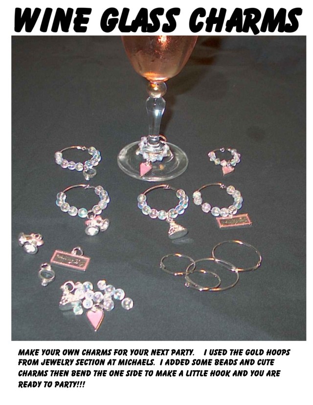 WINE GLASS CHARMS