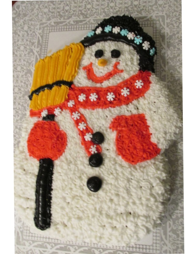 snowman cake