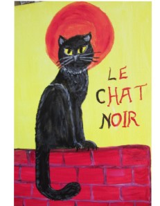 wine and paint cat picture