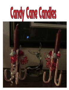 Candy Cane Candles