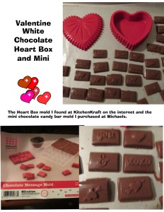 Choc heart and bars