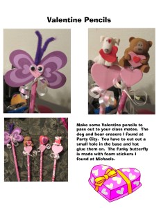 Valentine Pencils
