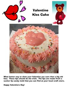 Valentine Kiss Cake