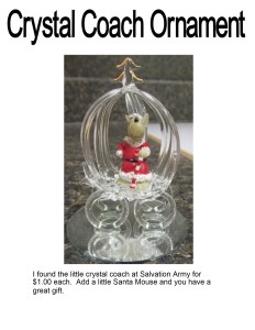 Crystal Coach Ornament