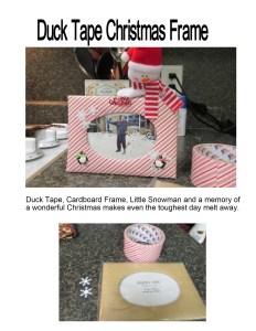 Duck Tape Christmas Frame