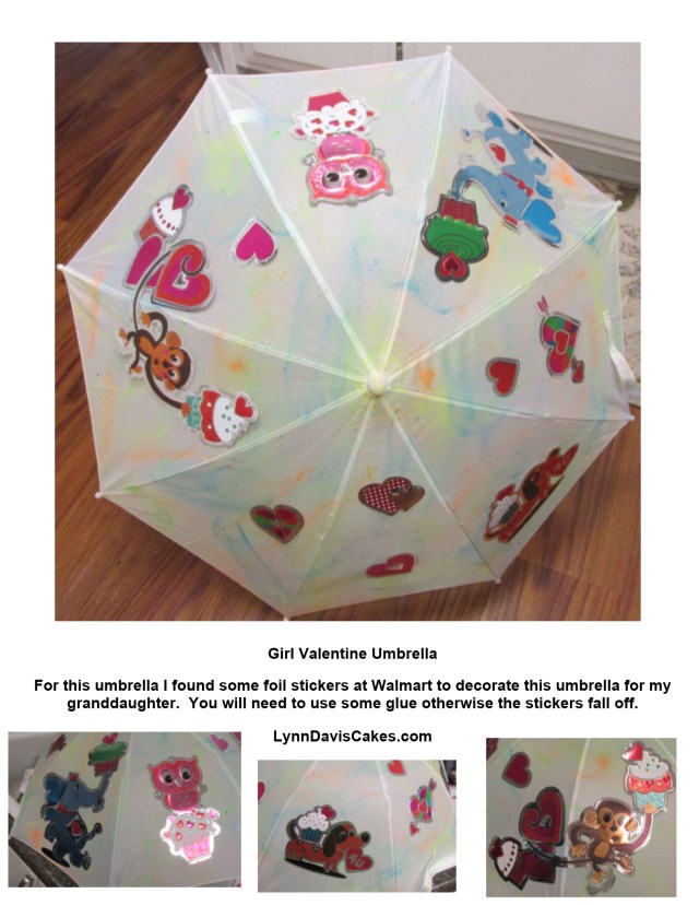 GIRL Valentine Umbrella