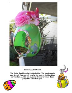 easter bird feeder