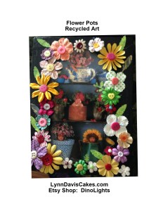 ANNE GETTE RECYCLE black background  flower pots