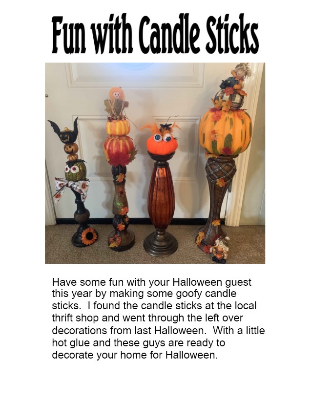 halloween candle stick